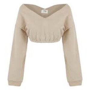 LA VOUTE THE CUT V Neck , Size XS in apricot NWT